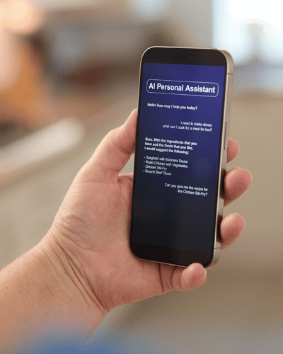 AI-powered search experience on a mobile device